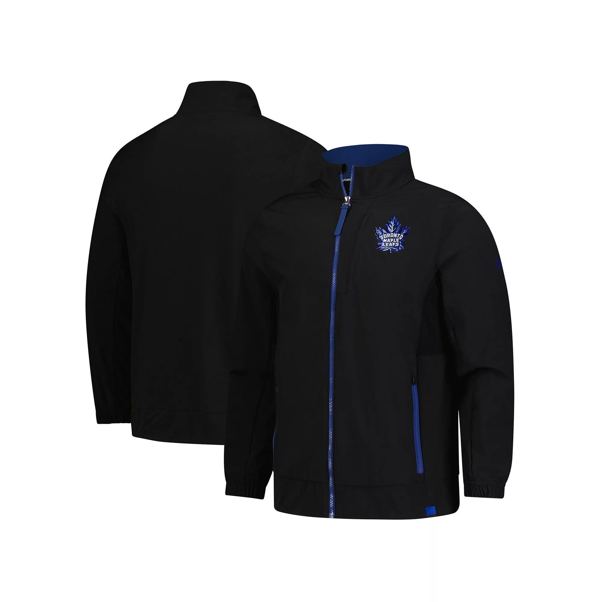 Men's Fanatics Black Toronto Maple Leafs Woven Rink Full-Zip Jacket, Size: Large, Mpl Black Product Image