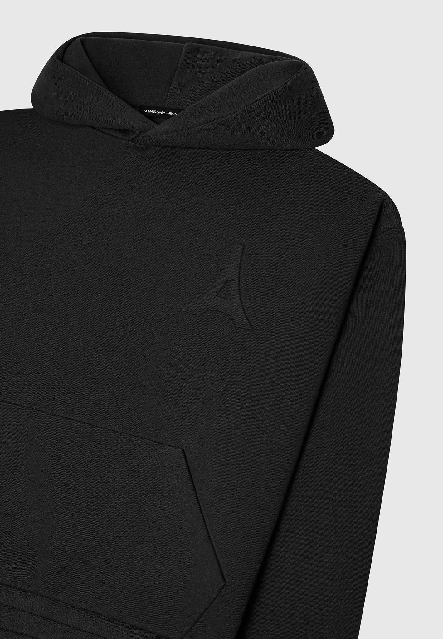 Éternel Eiffel Embossed Hoodie - Black Male Product Image