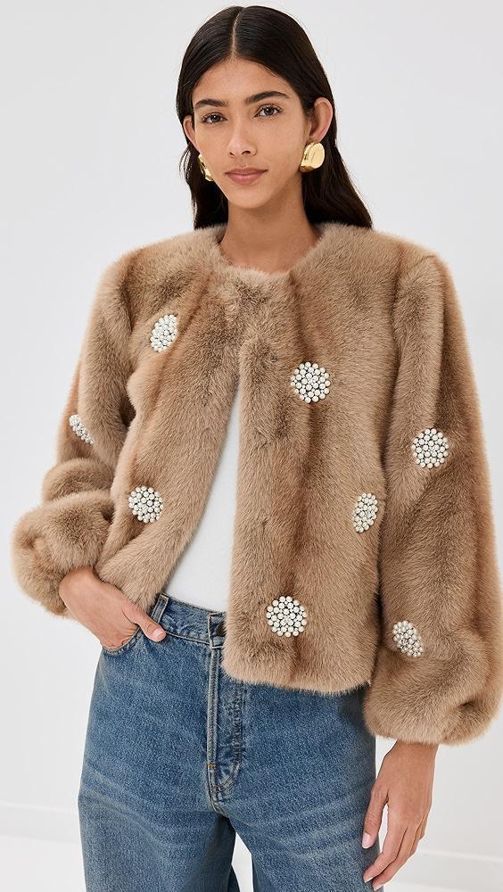 Cinq à Sept Faux Fur Benson Coat | Shopbop Product Image