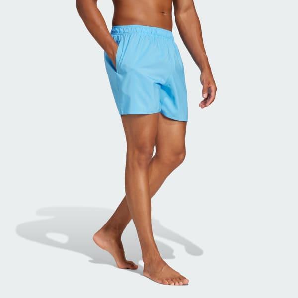 adidas Solid CLX Short-Length Swim Shorts Pure Ruby M Mens Product Image