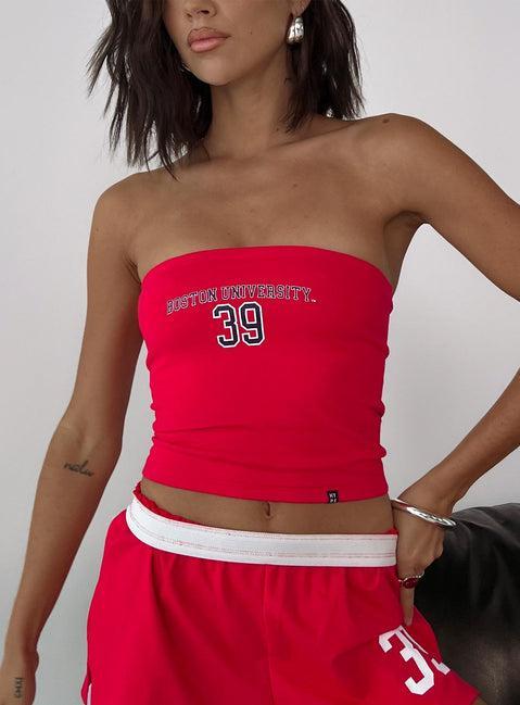 Boston University Tube Top Red Product Image