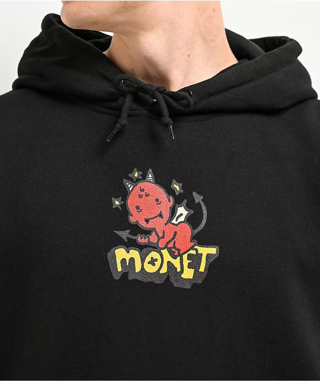 Monet Skateboards Lil Devil black Hoodie Product Image