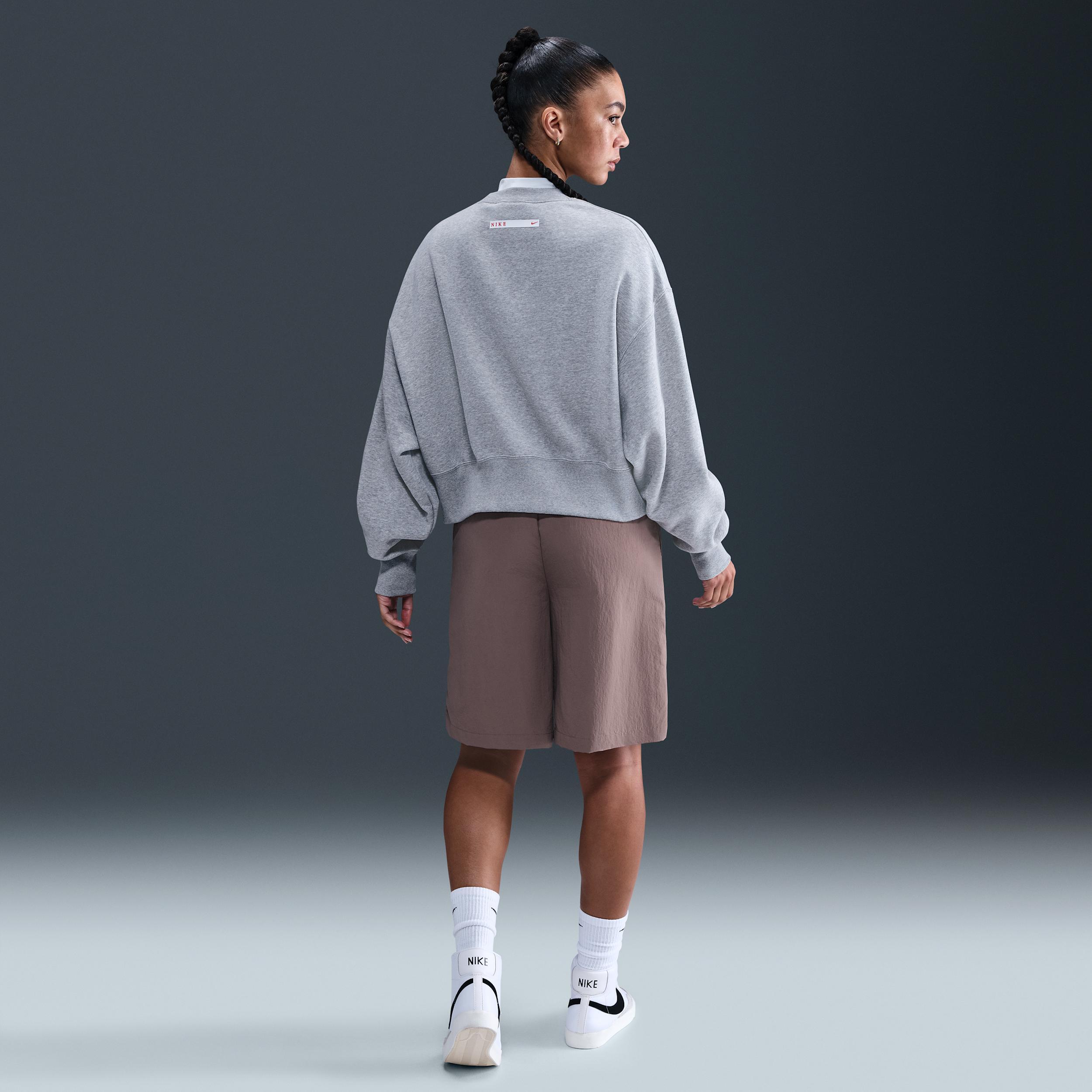 Womens Nike Sportswear Phoenix Fleece Oversized Crew-Neck Sweatshirt | IH4056-063 Product Image