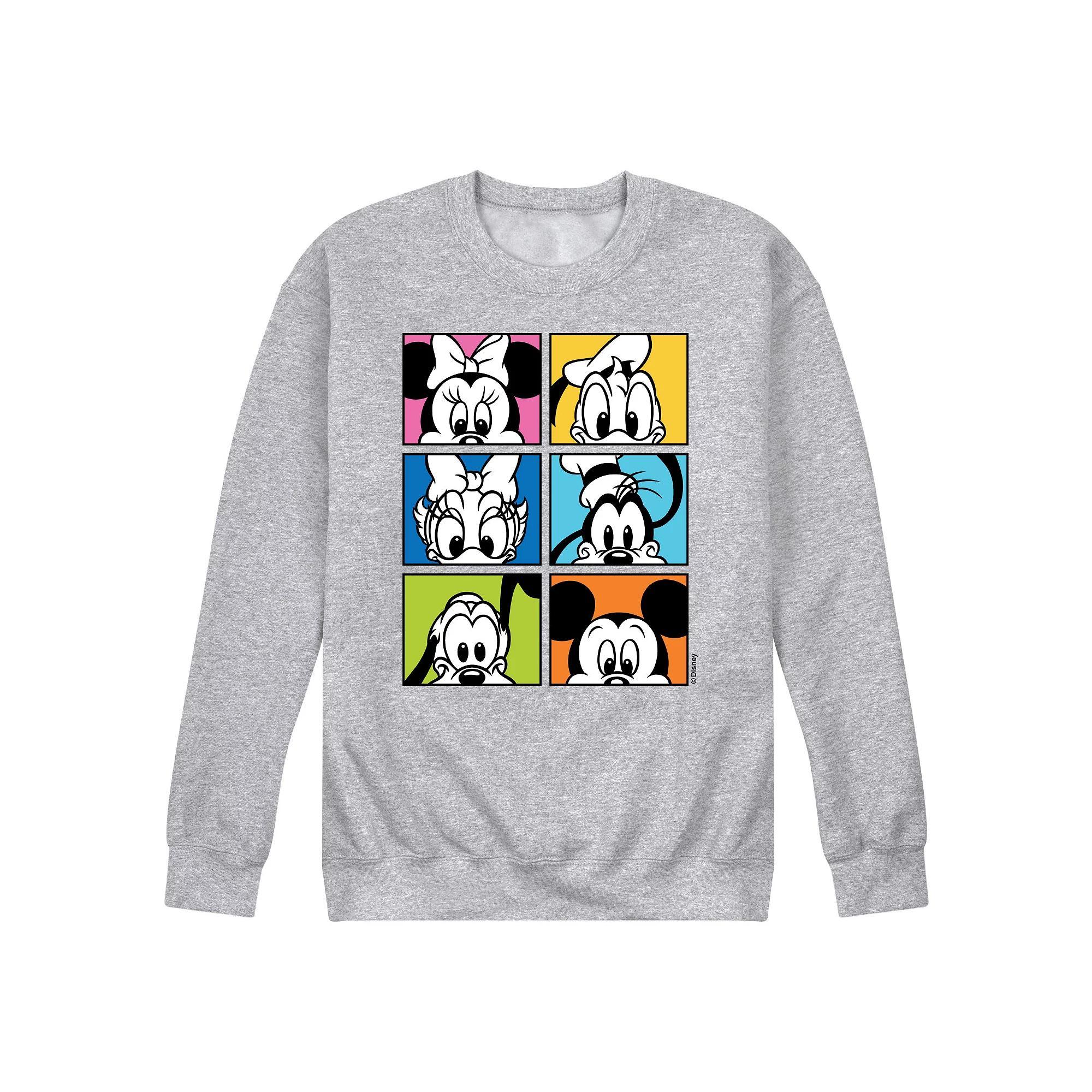 Disney's Mickey Friends Grid Men's Fleece Sweatshirt,  Product Image