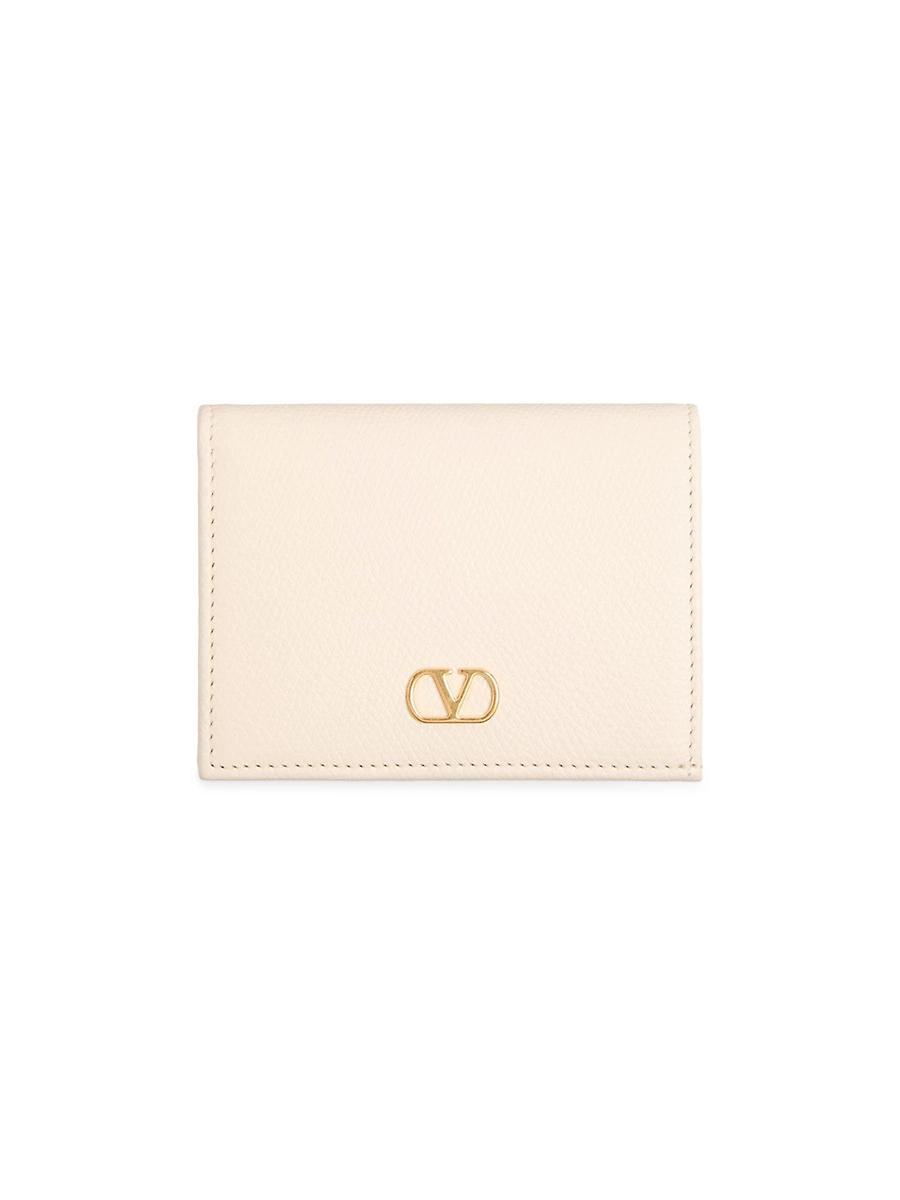 Womens VLogo Signature Grainy Calfskin Wallet Product Image