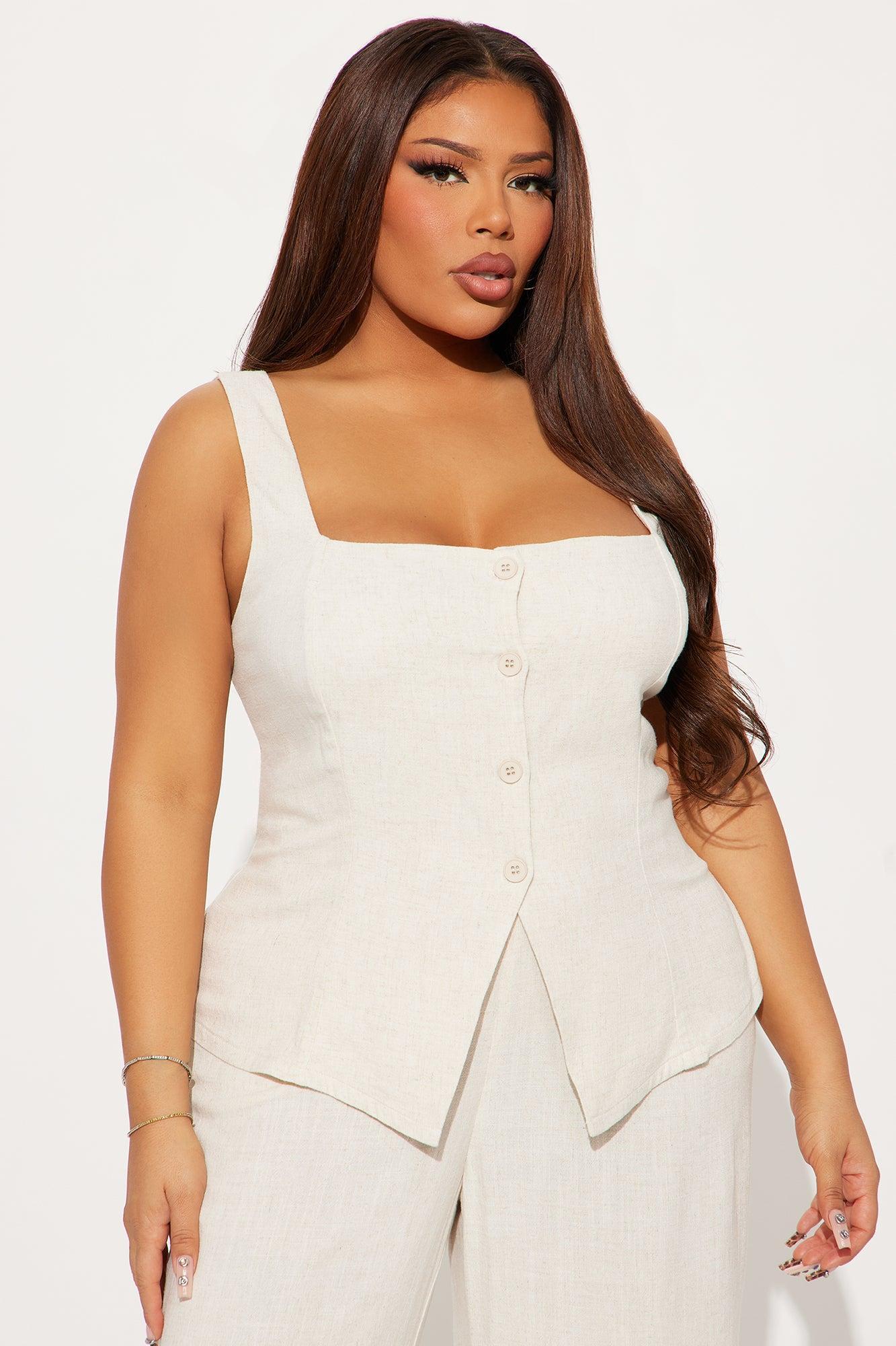 Timeless Linen Pant Set - Taupe Product Image