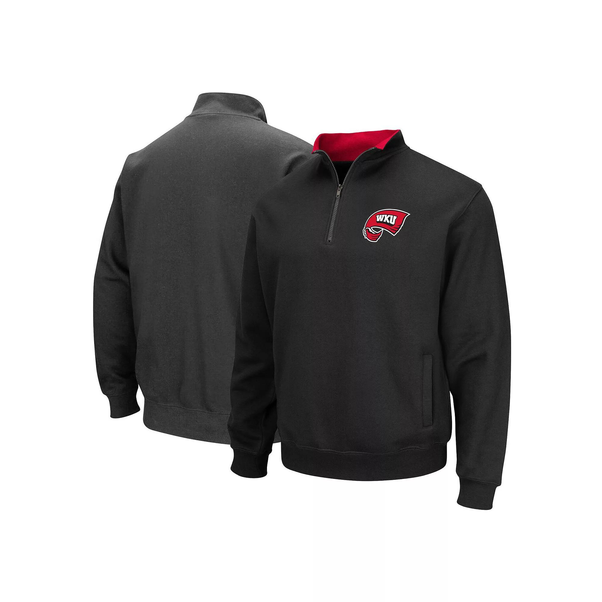 Men's Colosseum Black Western Kentucky Hilltoppers Tortugas Quarter-Zip Sweatshirt, Size: XL, Wkn Black Product Image