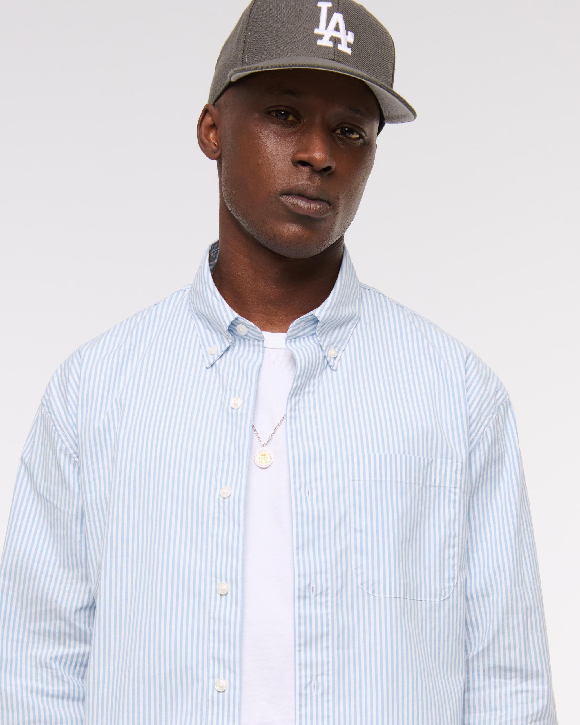 Poplin Button-Up Shirt Product Image