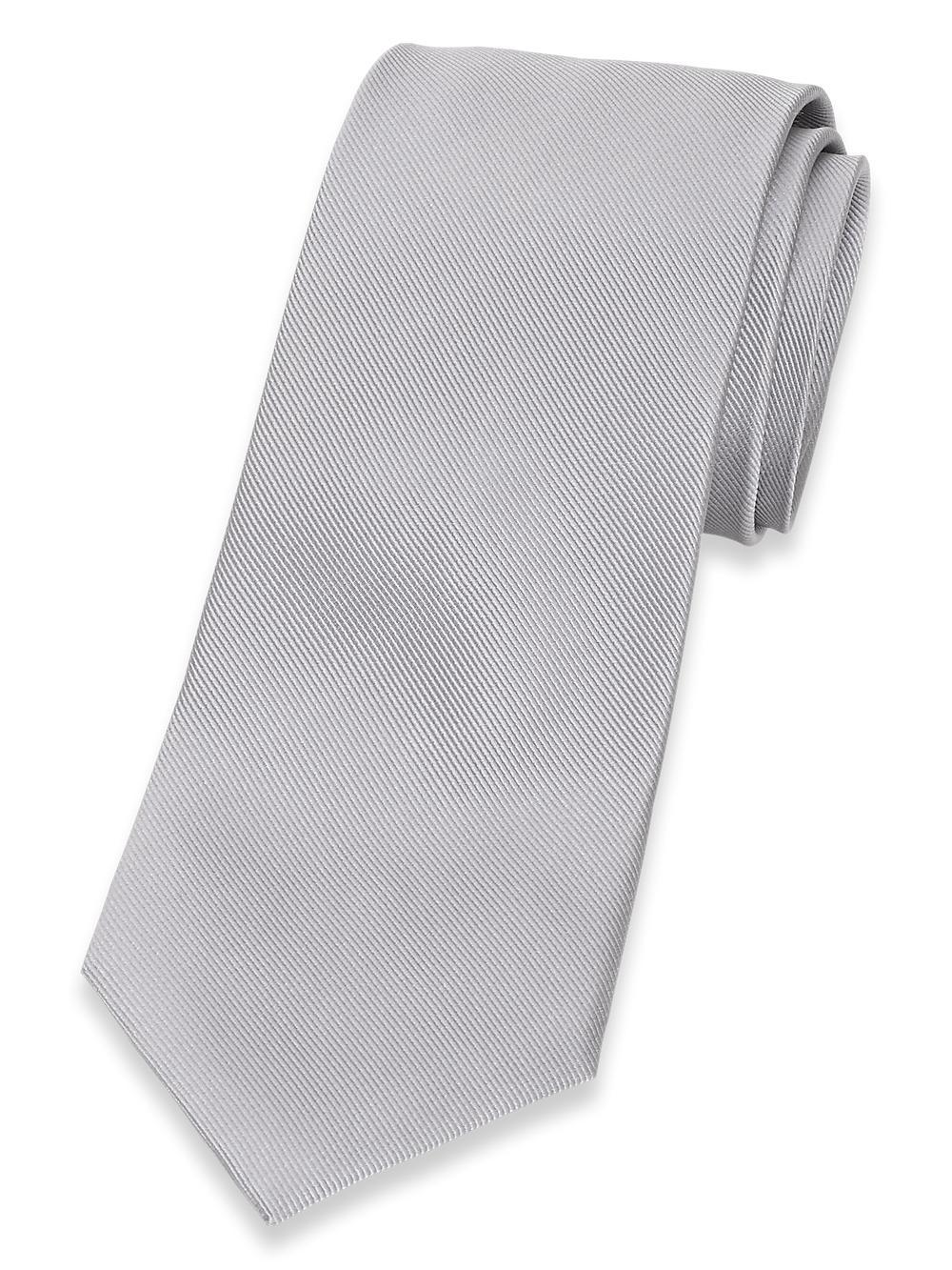 Solid Twill Woven Silk Tie - Yellow Product Image