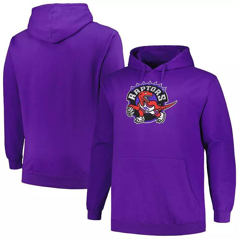 Men's Mitchell & Ness Purple Toronto Raptors Hardwood Classics Big & Tall Pullover Hoodie, Size: 3XLT, Rpt Purple Product Image