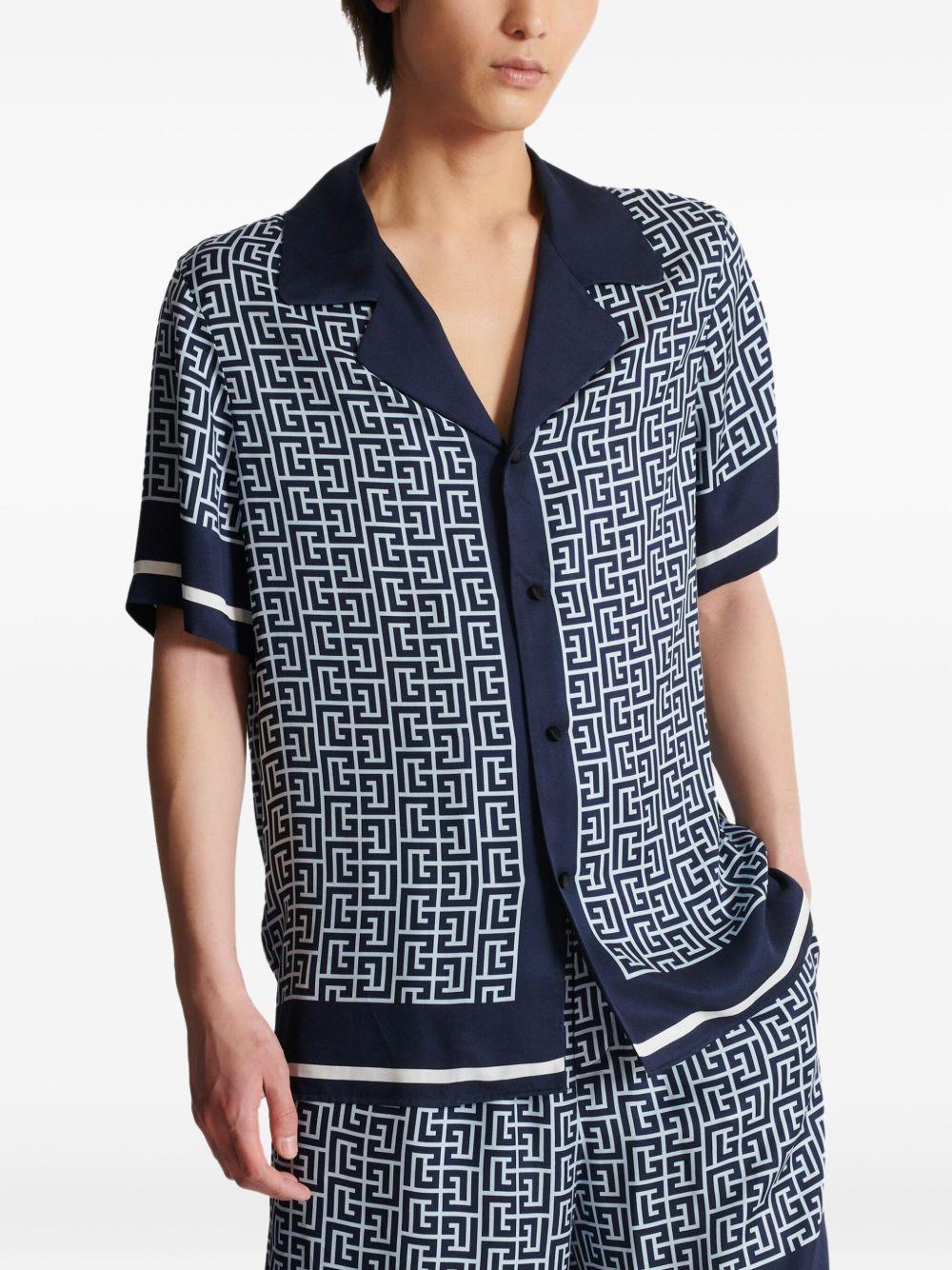 monogram-pattern shirt  Product Image