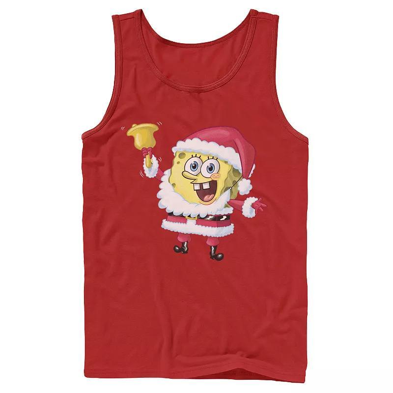 Mens Nickelodeon SpongeBob SquarePants Santa Claus Tank Top Product Image