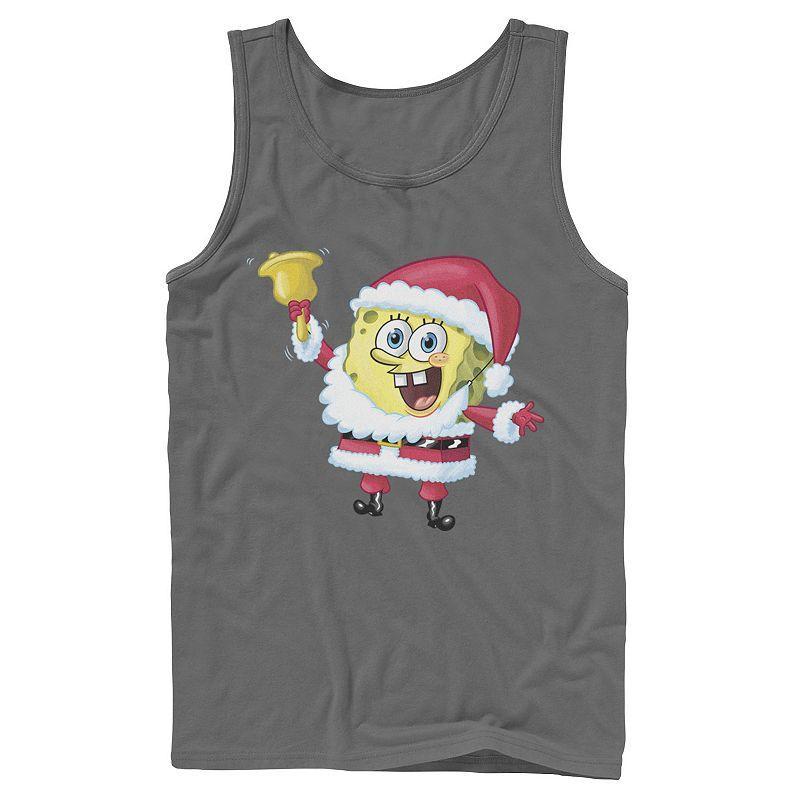 Mens Nickelodeon SpongeBob SquarePants Santa Claus Tank Top Product Image