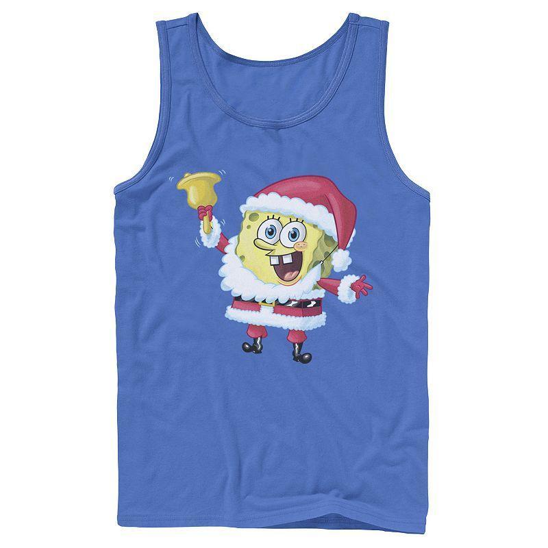 Mens Nickelodeon SpongeBob SquarePants Santa Claus Tank Top Product Image