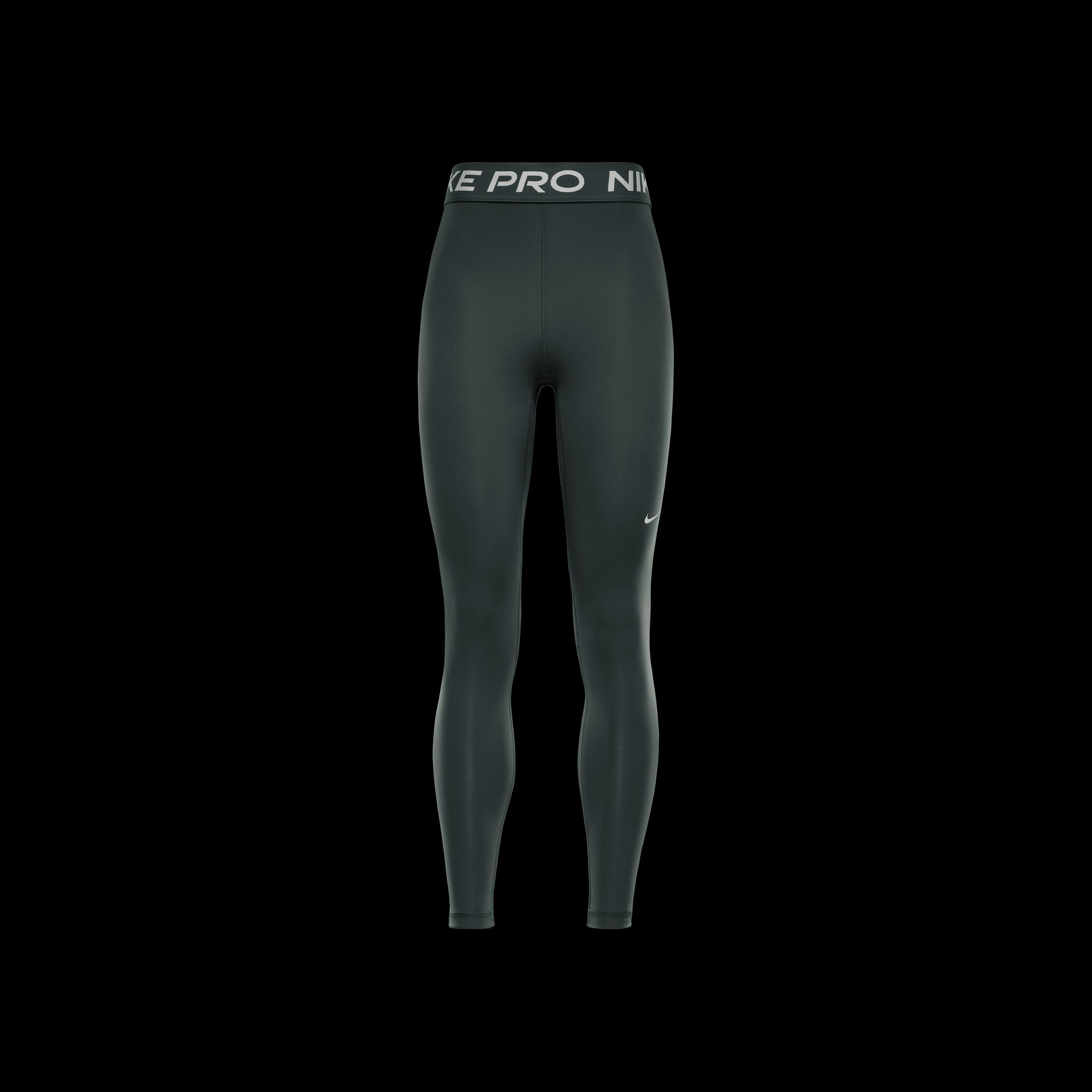 Nike Pro Women's Mid-Rise Mesh-Paneled Leggings Product Image