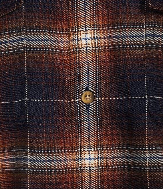 Rowm Big & Tall Long Sleeve Jaspe Dark Large Plaid Button Down Shirt Product Image