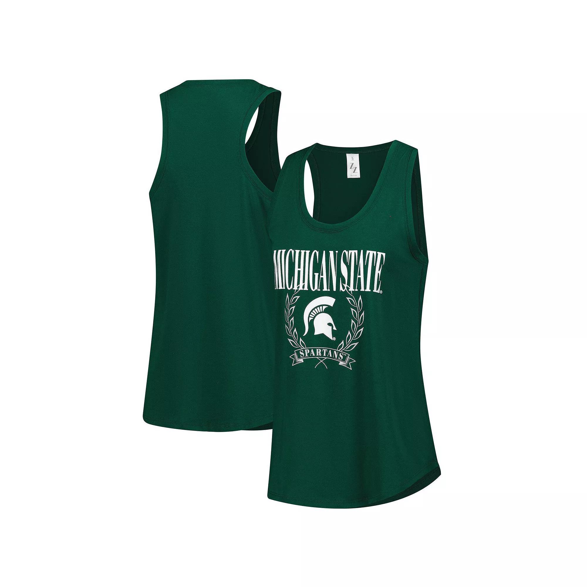 Women's ZooZatz Green Michigan State Spartans Everyday Tank Top,  Product Image