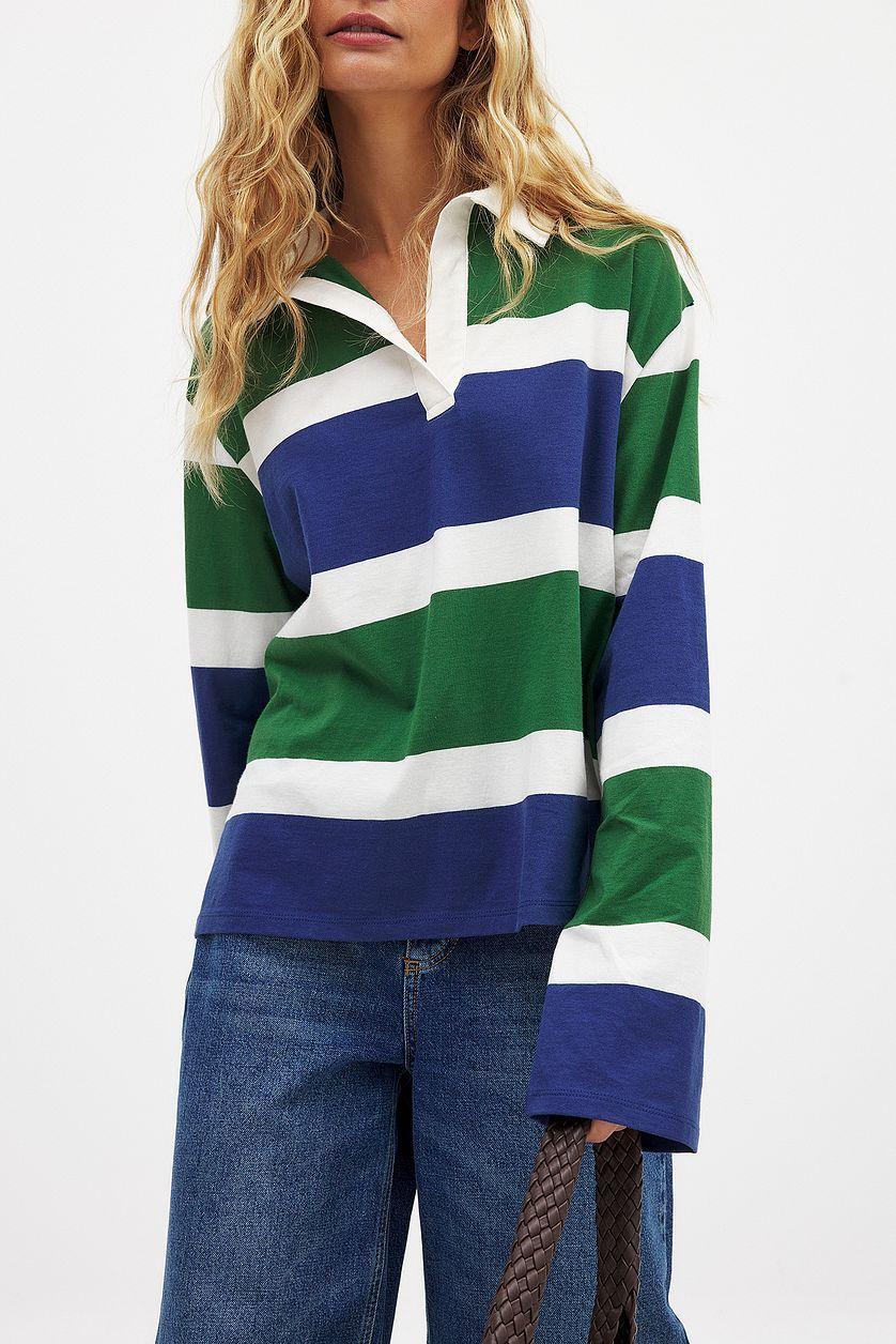 Long Sleeve Polo Shirt Product Image