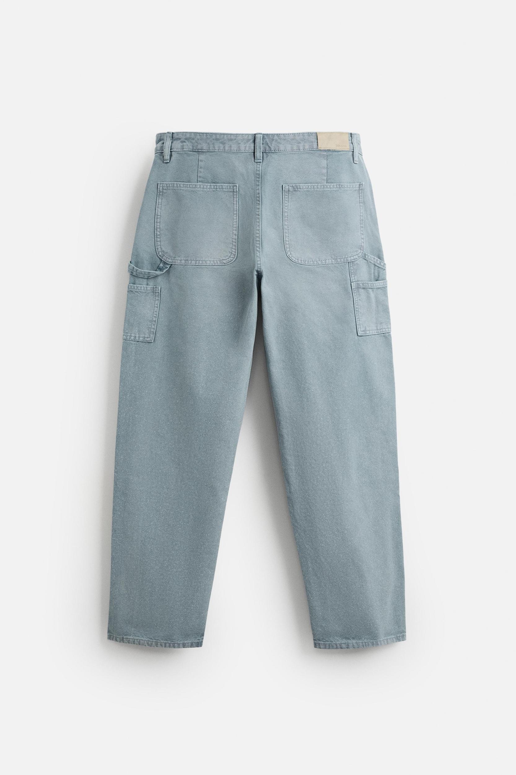 WASHED CARPENTER POCKET PANTS Product Image