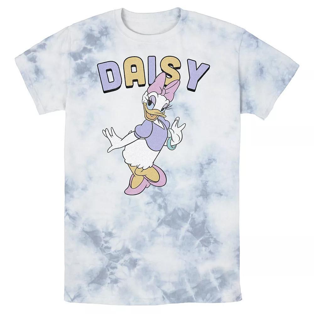 Men's Disney Mickey & Friends Daisy Duck Simple Portrait Bomabrd Wash Tee, Size: Medium, White Blue Product Image