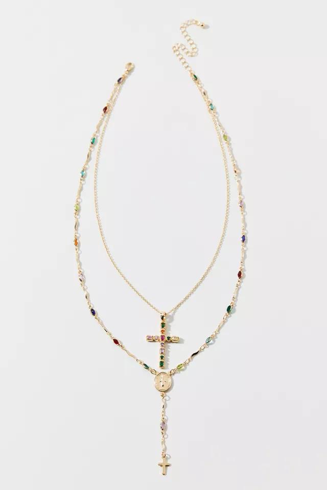 Blair Cross Layered Necklace Product Image