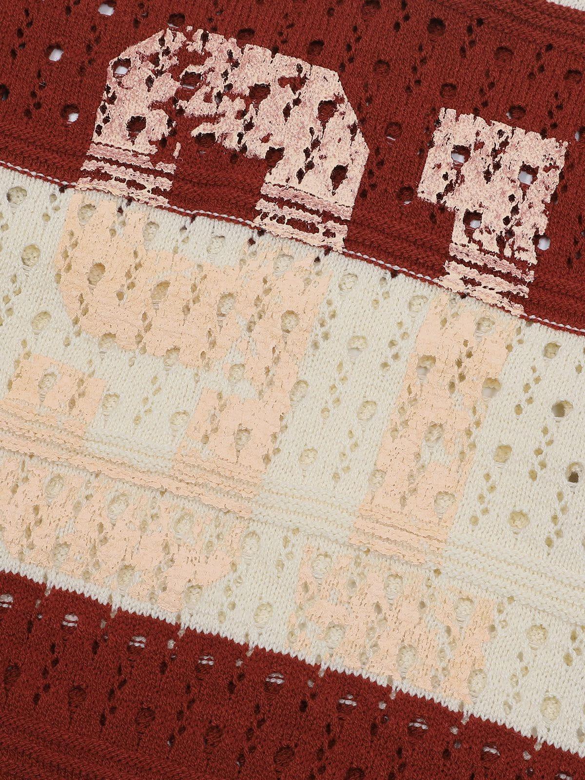 Aelfric Eden Stripe Open Knit Sweater Product Image