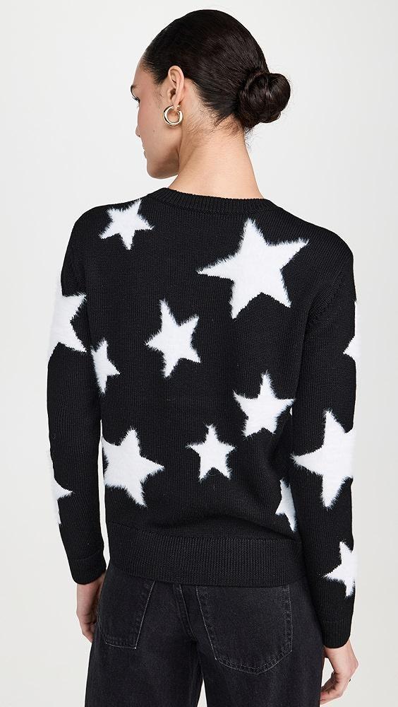 alice + olivia Andora Fuzzy Star Pullover | Shopbop Product Image