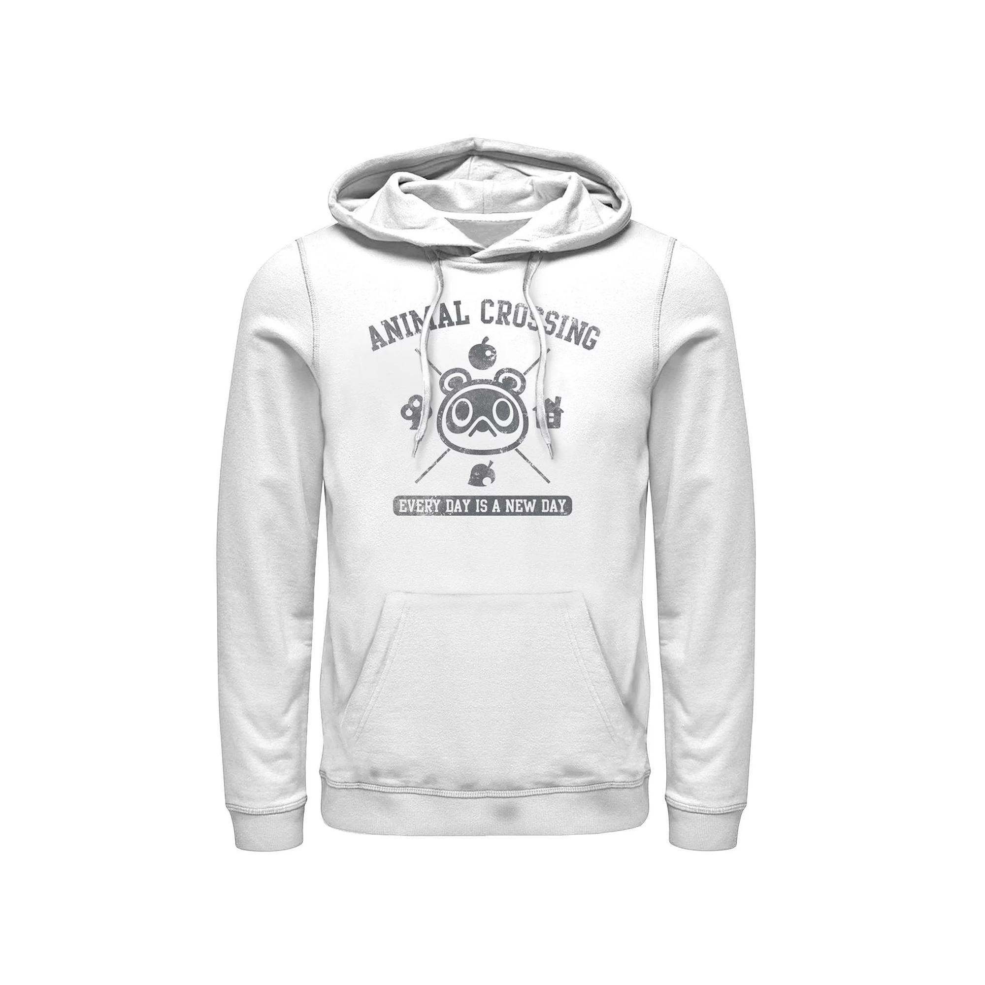 Men's Nintendo Animal Crossing Everyday Is A New Day Logo Hoodie,  Product Image