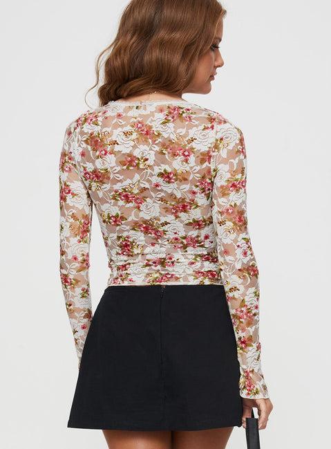 Amessa Long Sleeve Top Floral Product Image