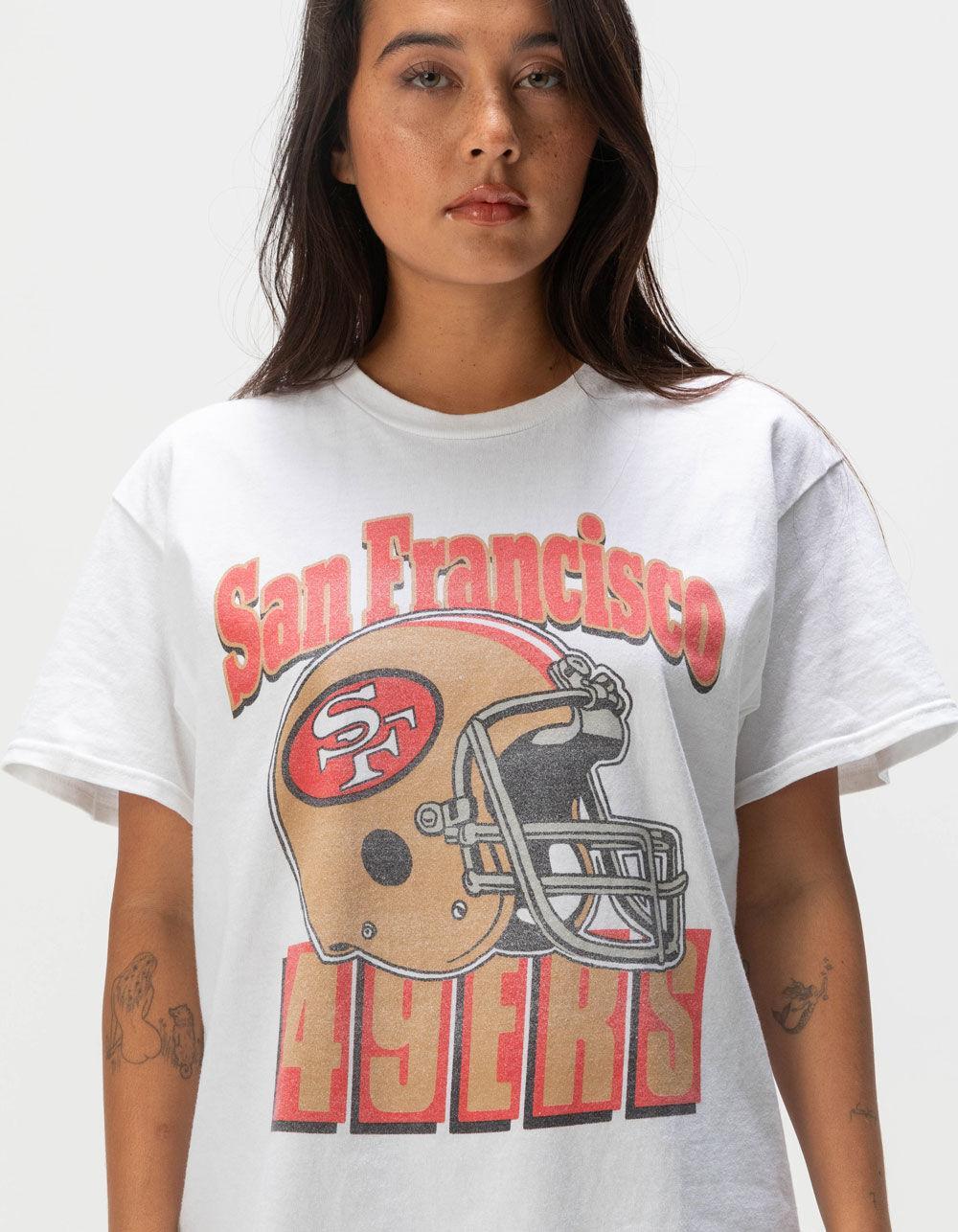 JUNK FOOD San Francisco 49ers Throwback Womens Oversized Tee Product Image