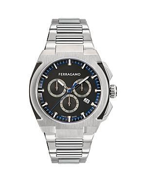 Salvatore Ferragamo Mens Ferragamo Supreme Chrono Stainless Steel Watch Product Image