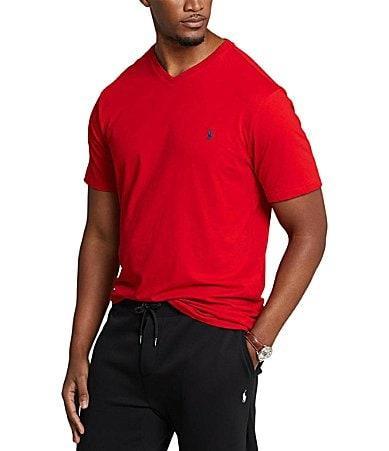 Polo Ralph Lauren Big  Tall Classic Fit Short Sleeve Cotton Jersey V-Neck T Product Image