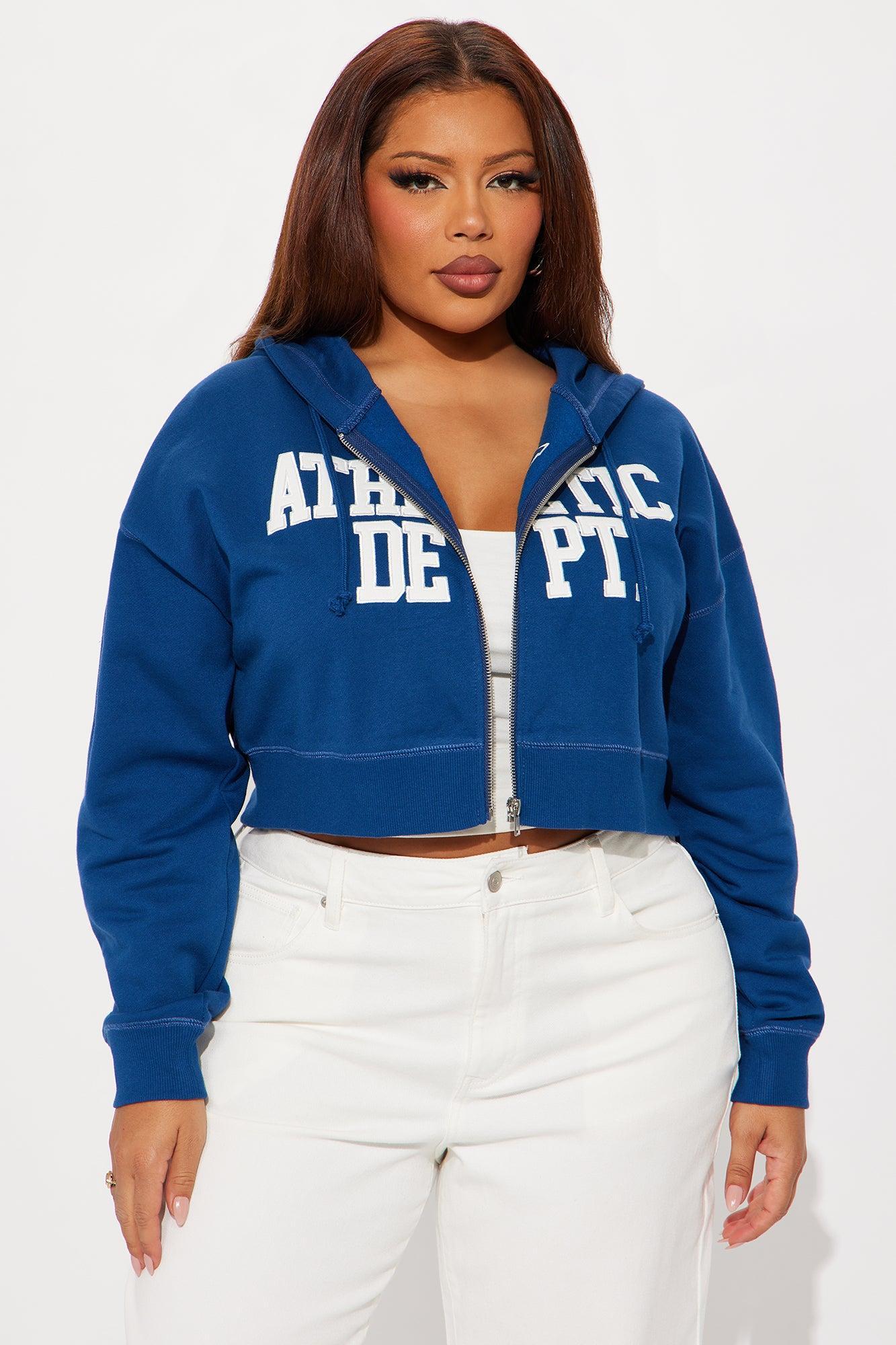 Athletic Dept Zip Up Hoodie - Navy Female Product Image