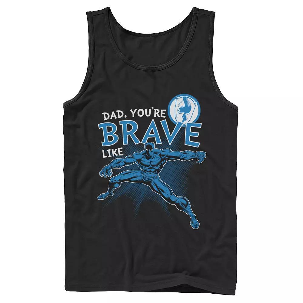 Men's Marvel Black Panther Brave Dad Father's Day Tank Top, Size: Medium Product Image