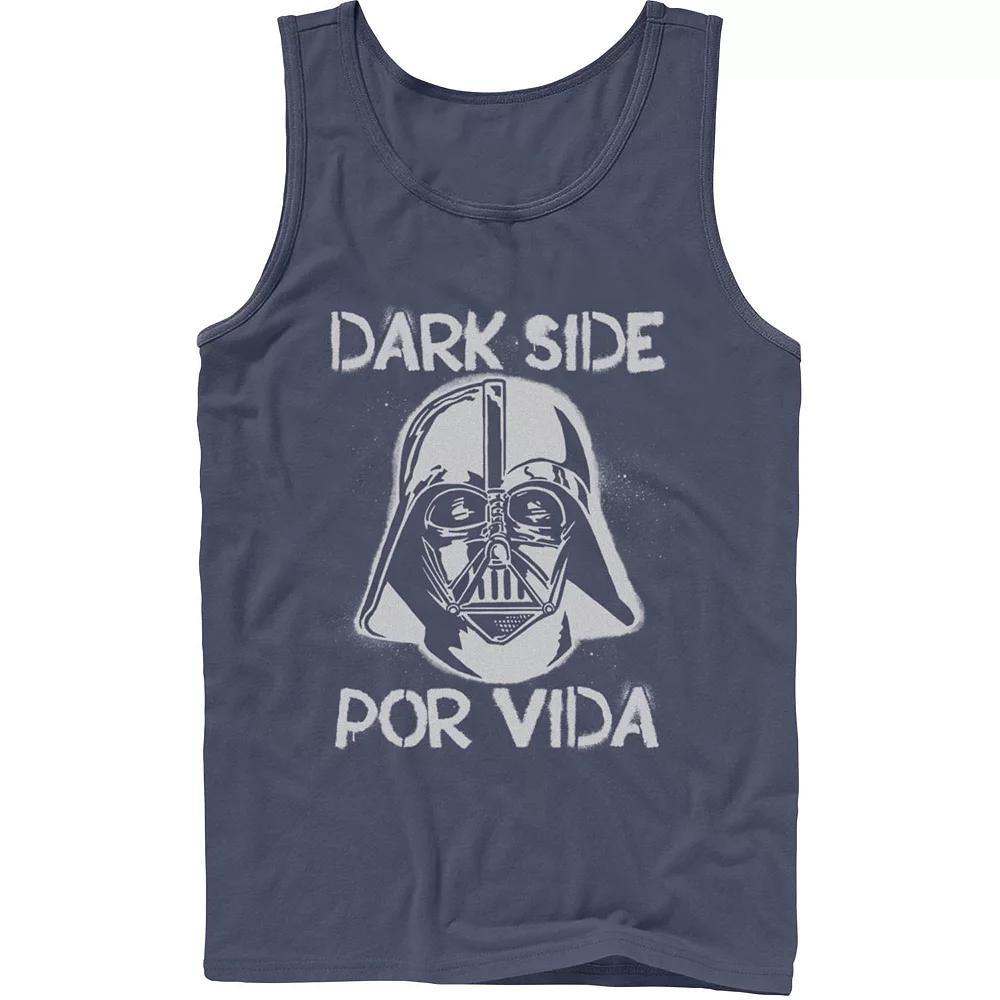 Men's Star Wars Darth Vader Dark Side Por Vida Stamp Tank Top,  Product Image