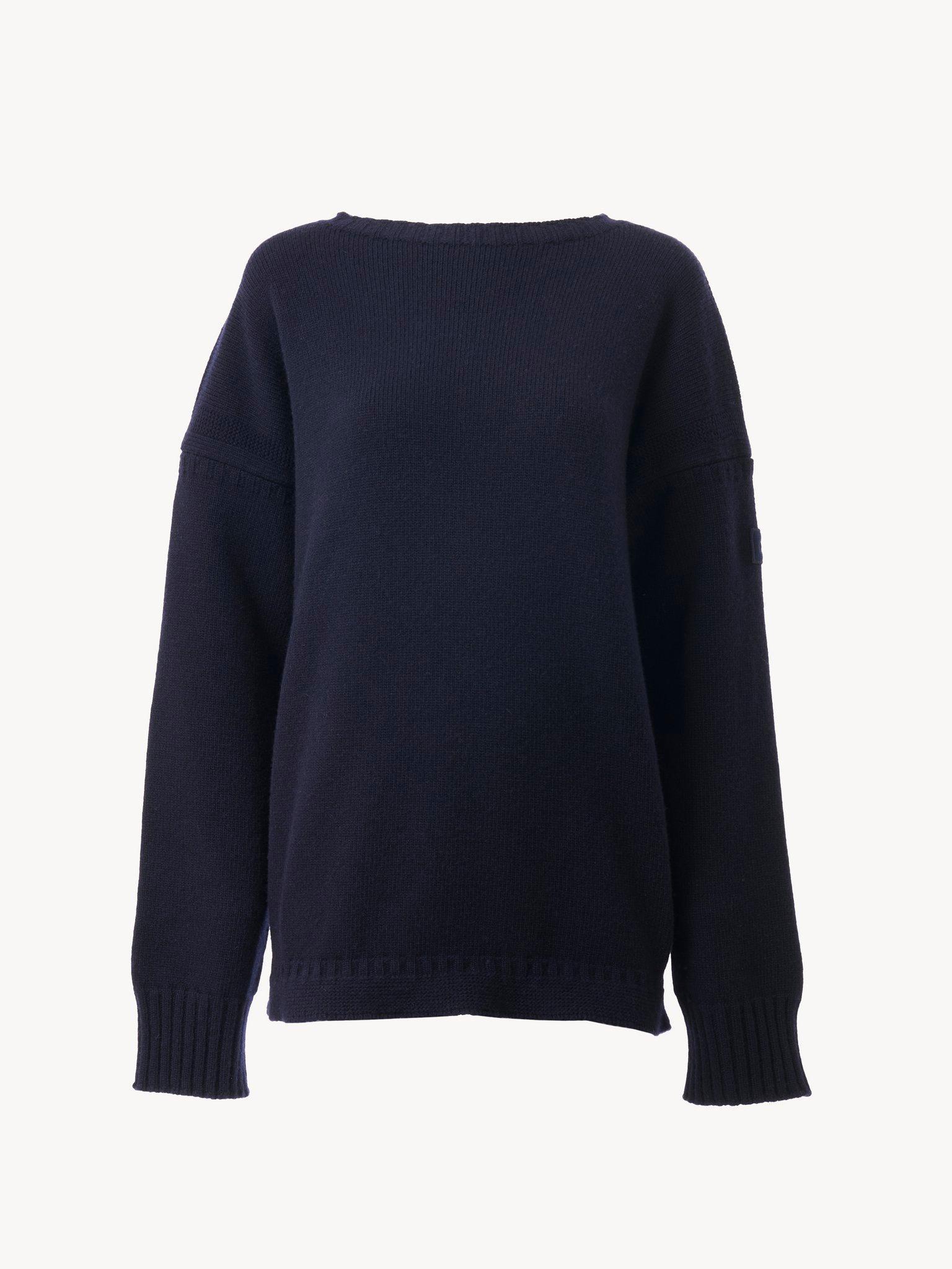 Logo sweater in a wool & cashmere knit Product Image