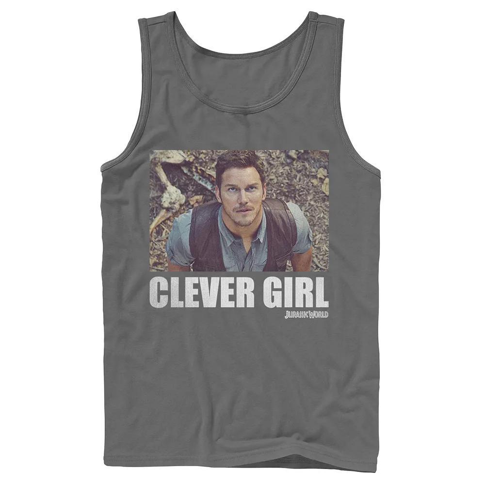 Men's Jurassic World Clever Girl Owen Movie Still Graphic Tank Top,  Product Image