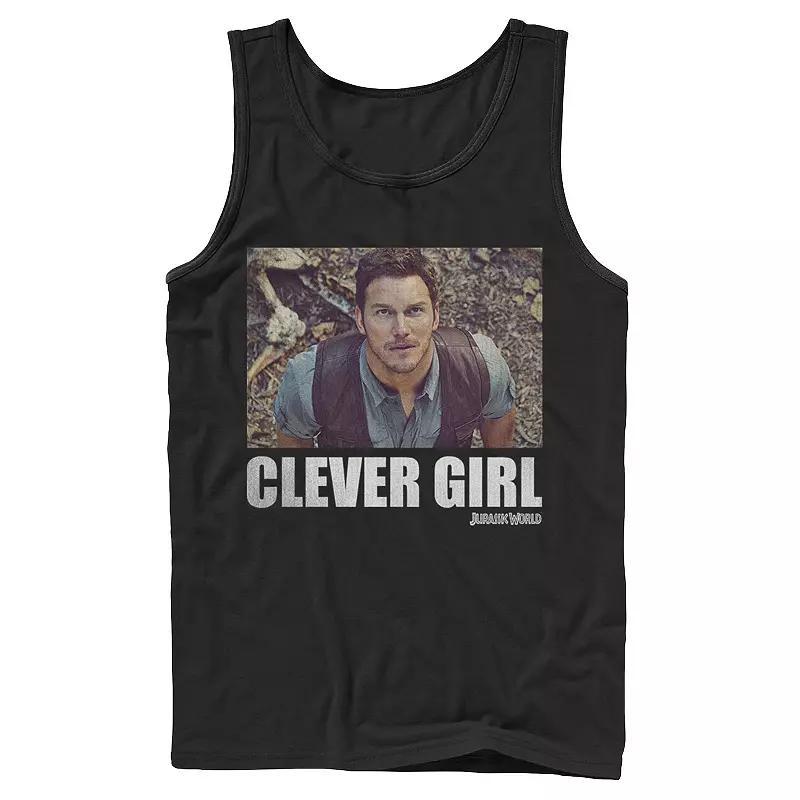 Men's Jurassic World Clever Girl Owen Movie Still Graphic Tank Top,  Product Image