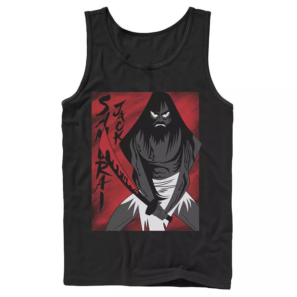 Mens Cartoon Network Samurai Jack Seeing Red Vengeance Is Near Tank Top Product Image