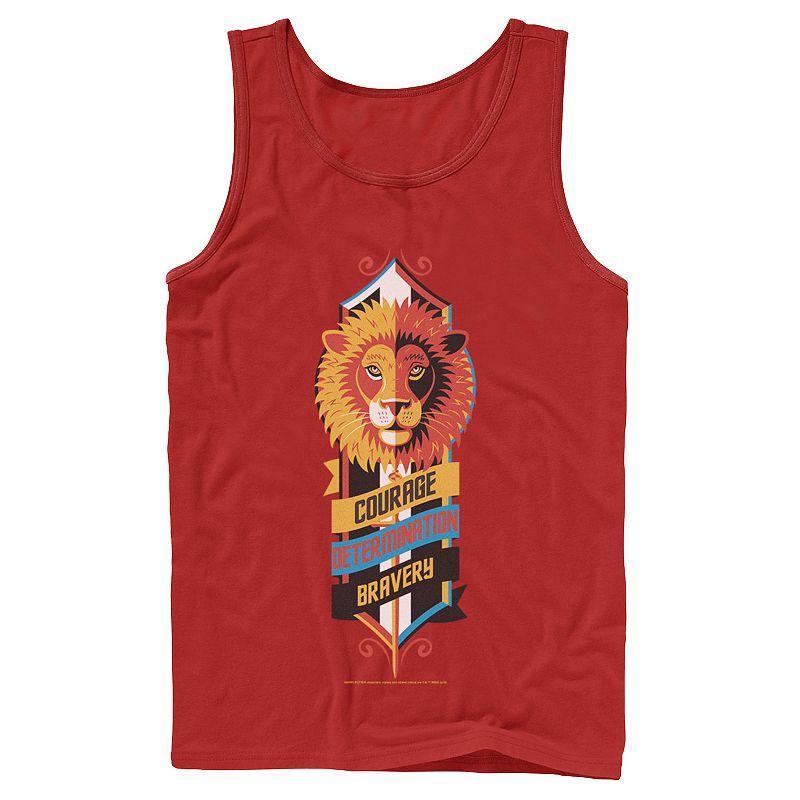 Mens Harry Potter Gryffindor Courage Determination Bravery Logo Tank Top, Mens Product Image