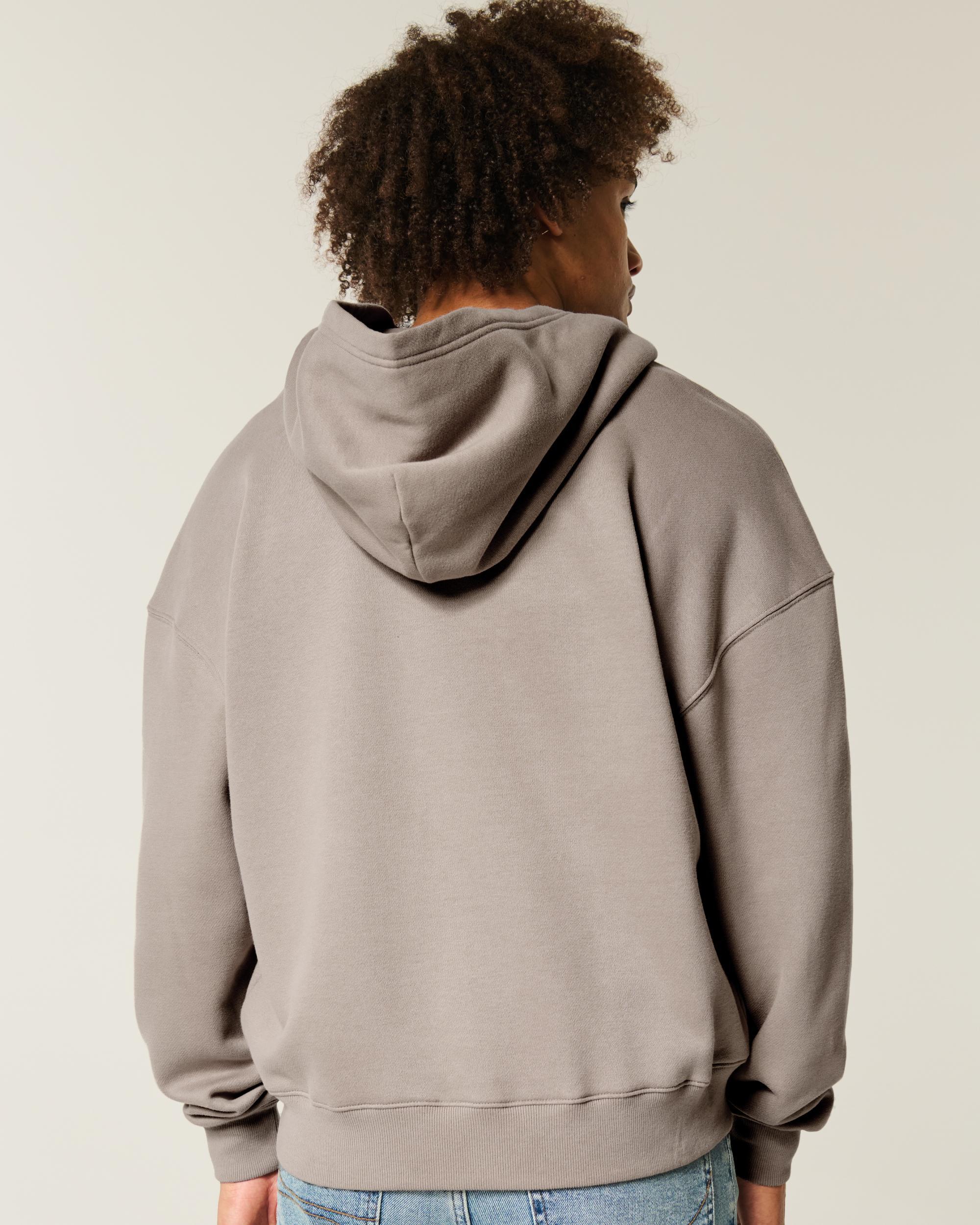 Boxy Zip-Up Hoodie Product Image