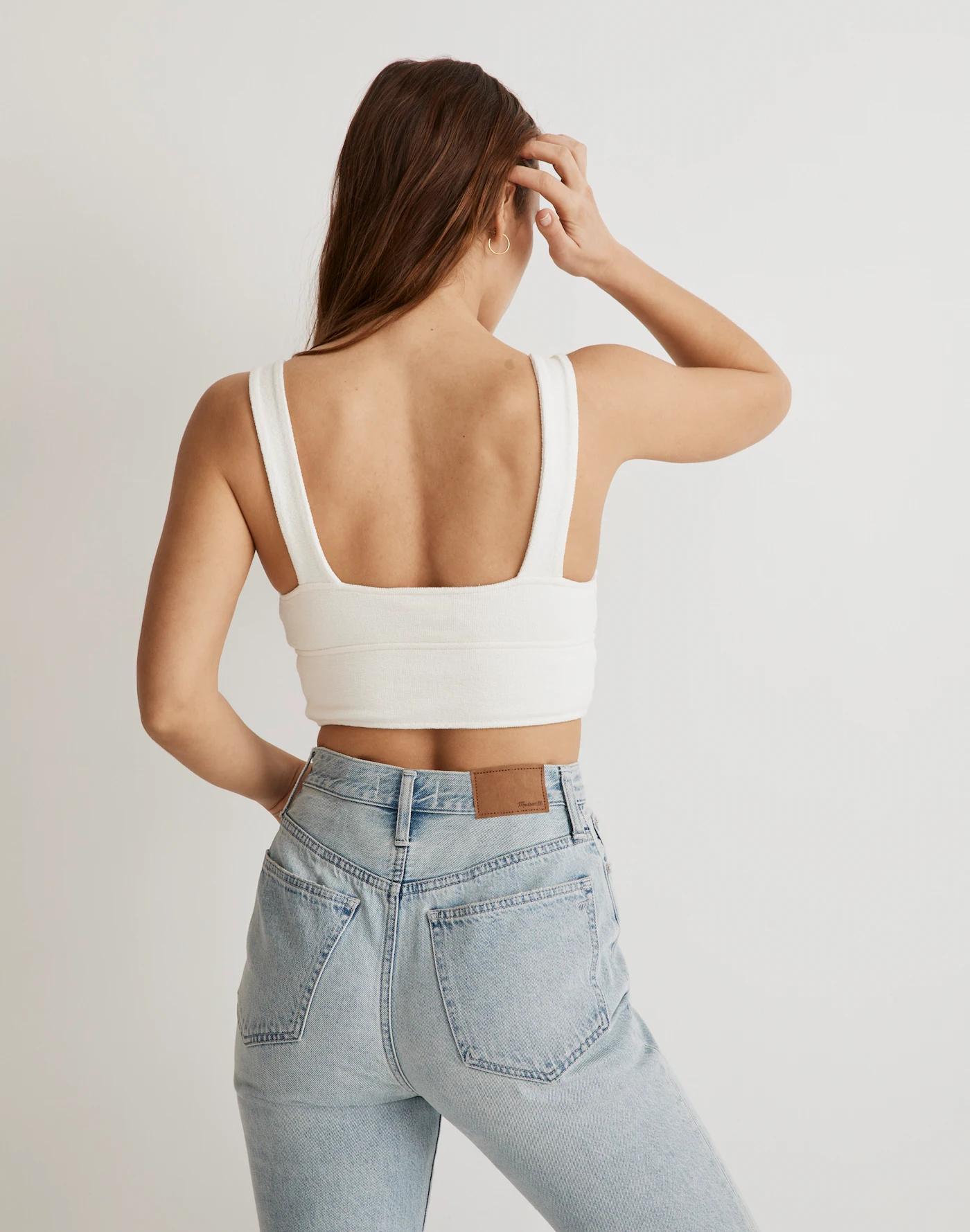 Cutout Knot-Front Crop Tank Top Product Image