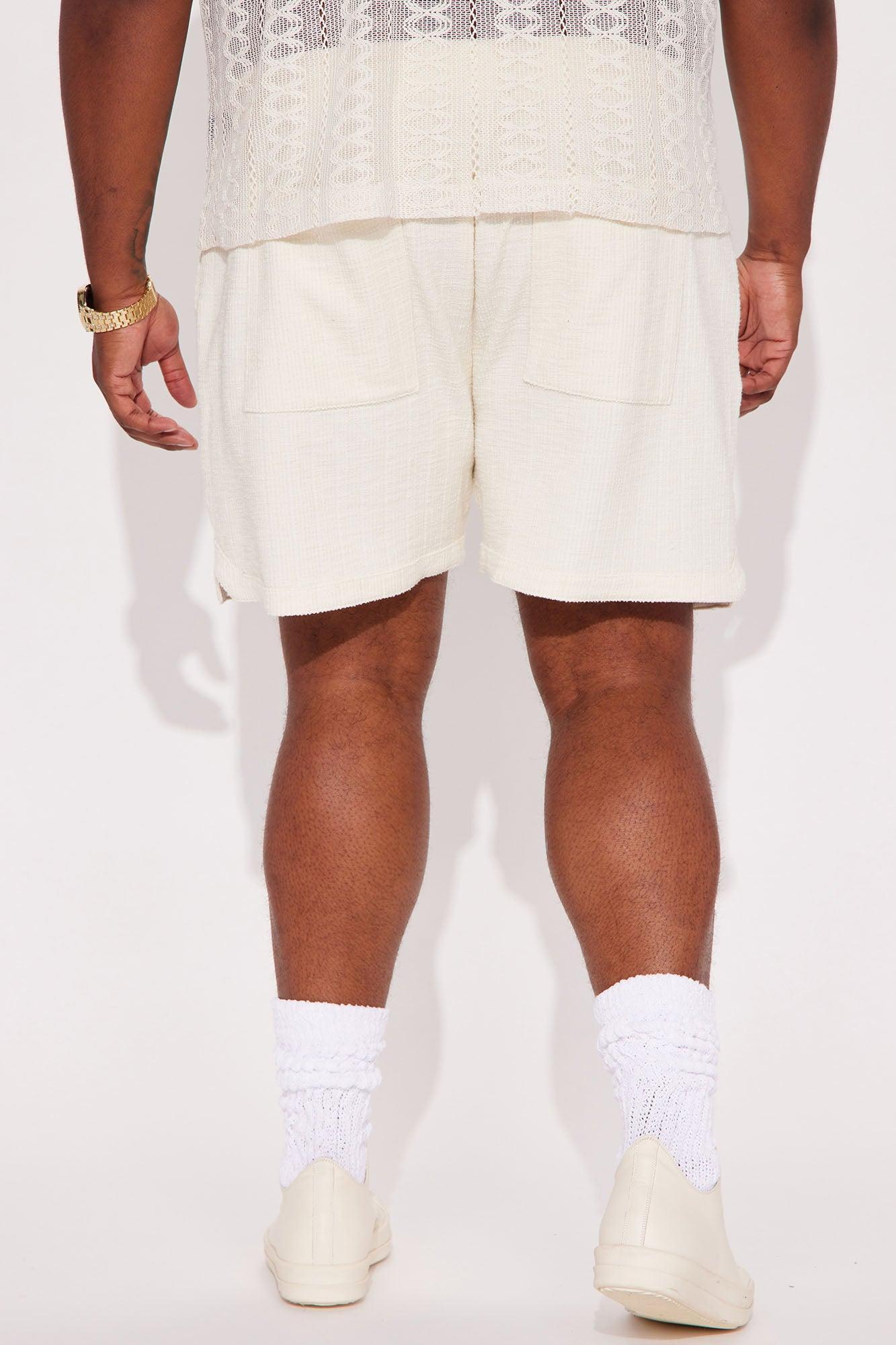 Dean Textured Short - Cream Product Image