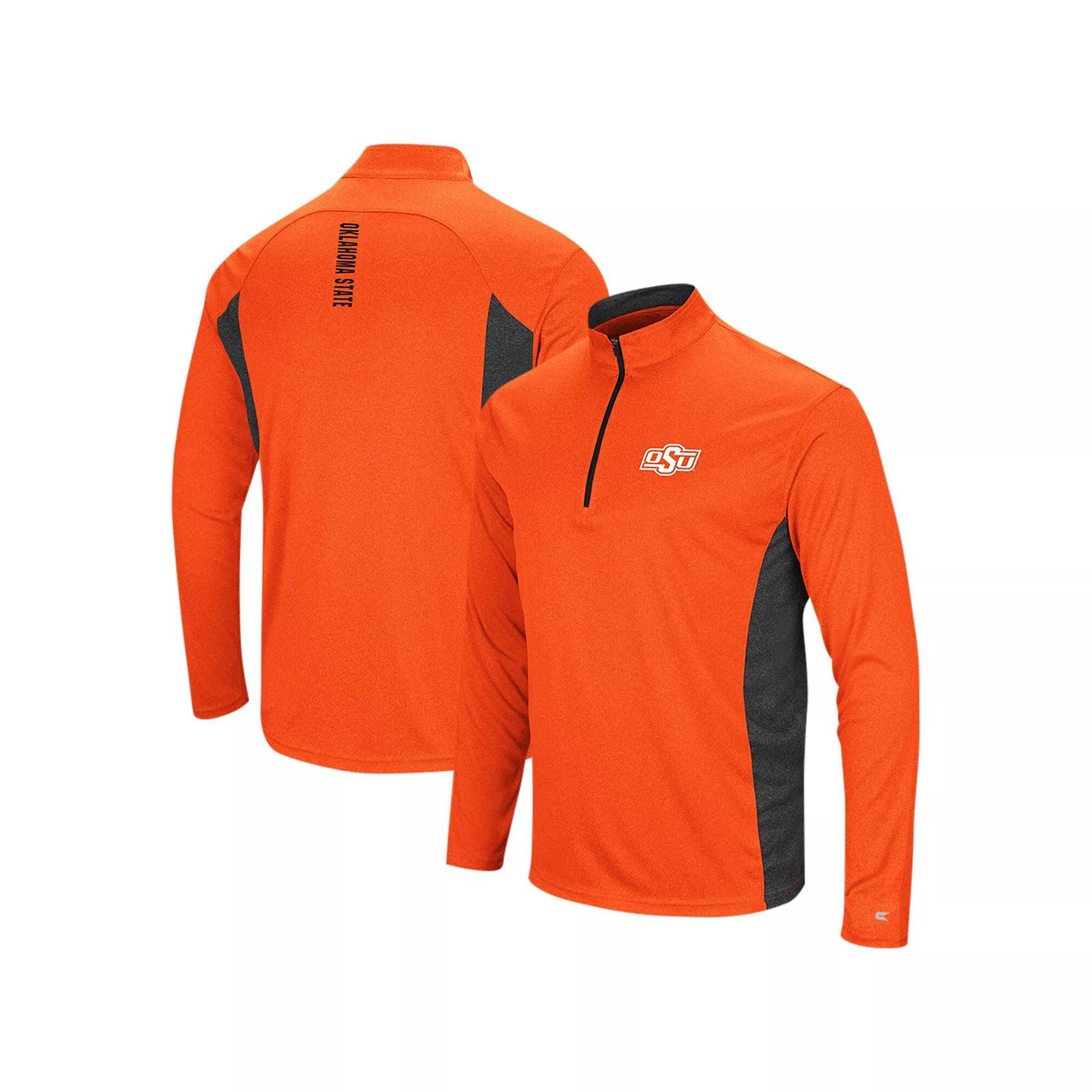 Men's Colosseum Orange Oklahoma State Cowboys Audible Quarter-Zip Windshirt, Size: Medium Product Image