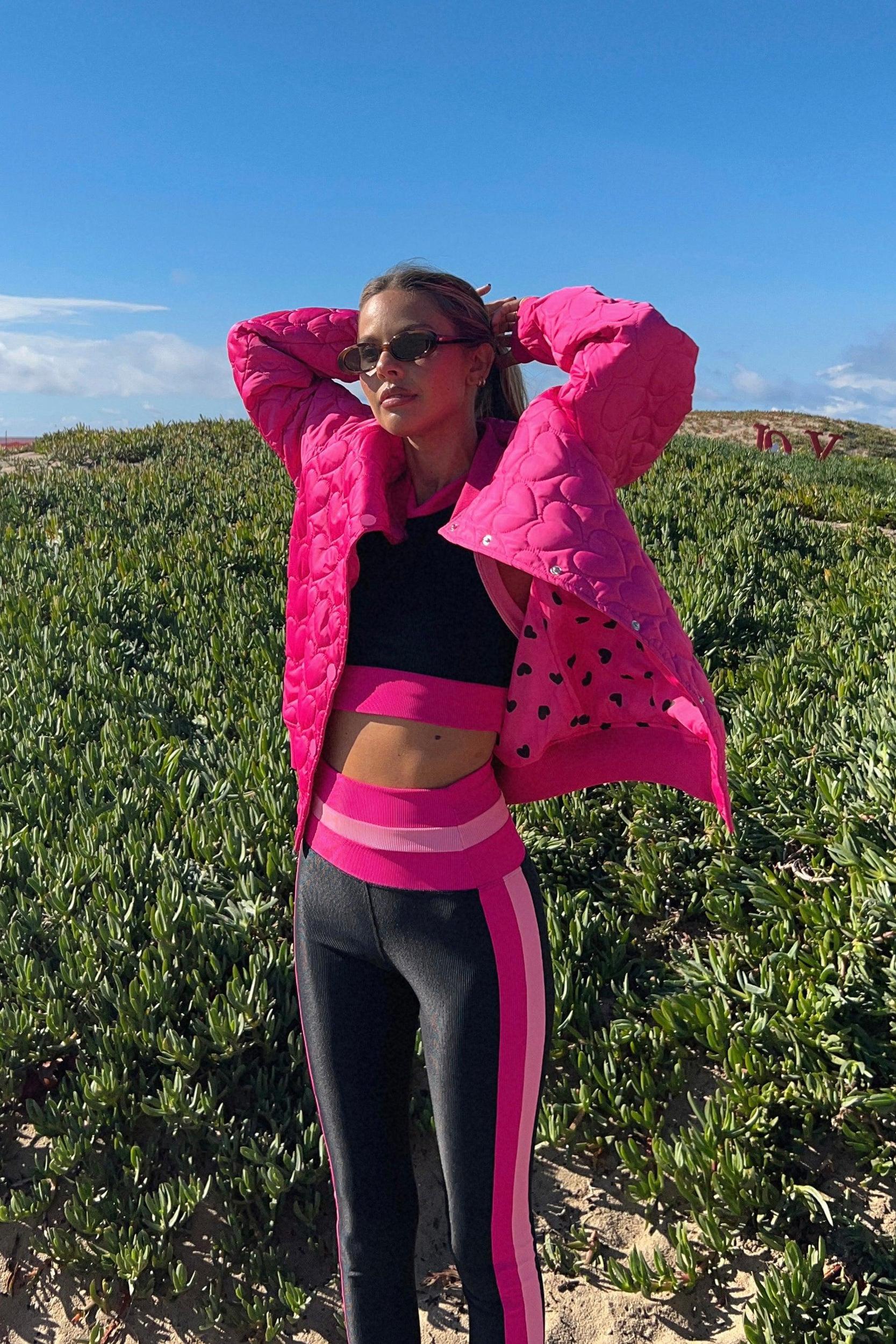 Flight Jacket Fuchsia Heart Product Image