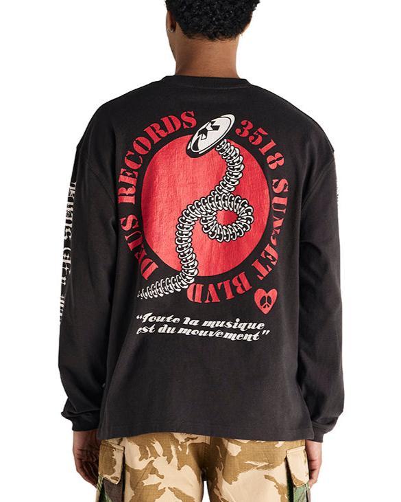 Dancing Ghost Long Sleeve Tee - Anthracite Product Image