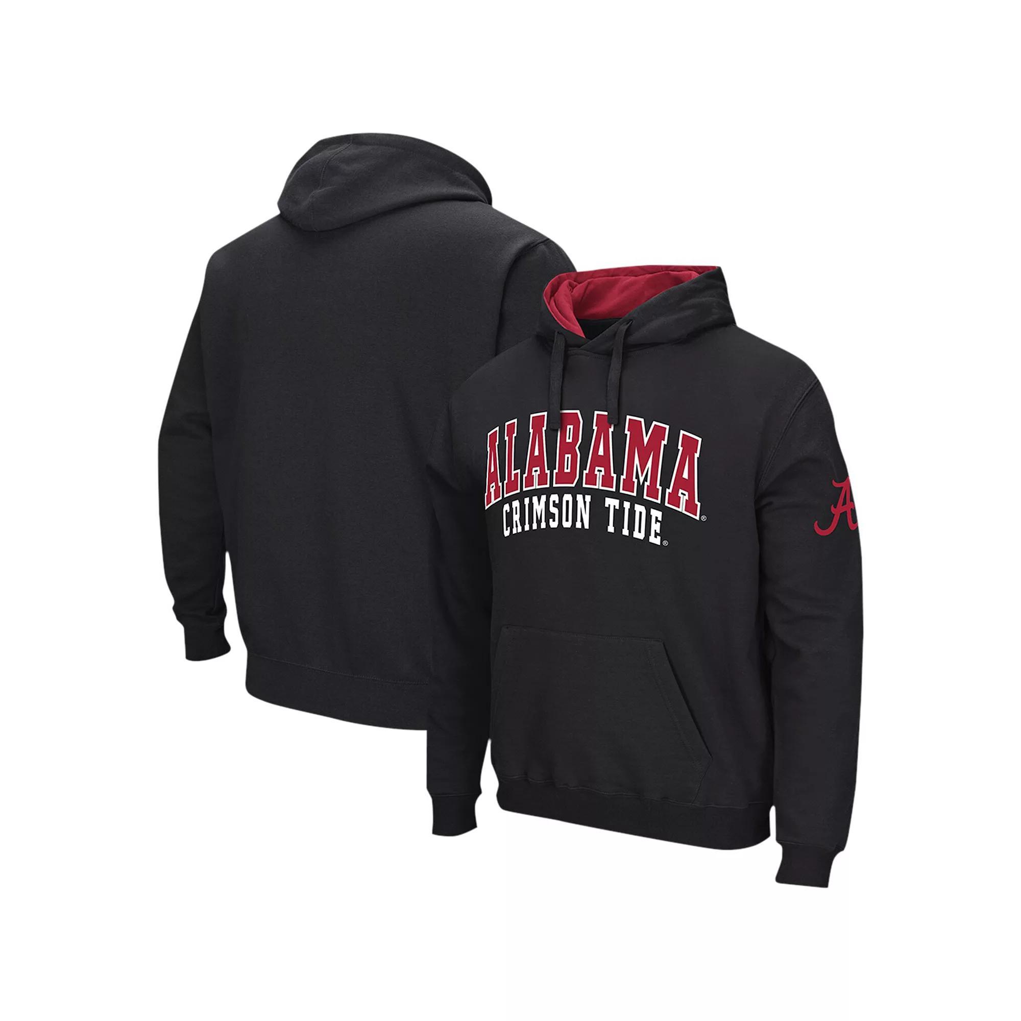 Men's Colosseum Black Alabama Crimson Tide Double Arch Pullover Hoodie,  Product Image