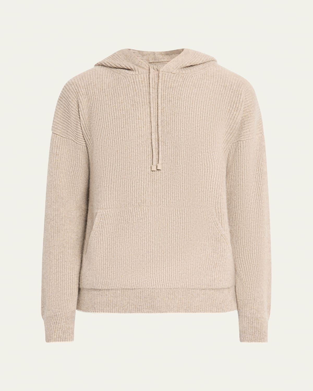 Mens Cashmere English Rib Hoodie Product Image