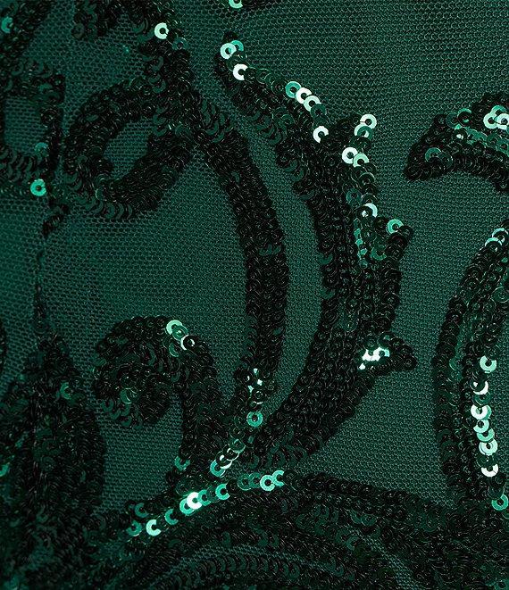 B. Darlin One Shoulder Sequins Placement Bodycon Dress Product Image