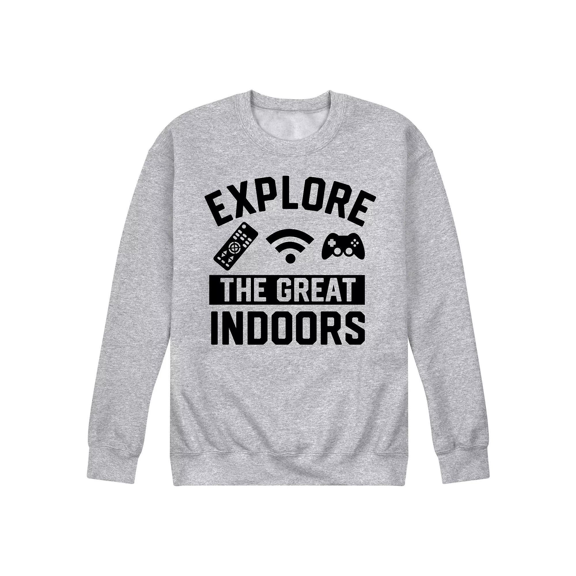 Men's The Great Indoors Fleece Sweatshirt, Size: Medium, Grey Gray Product Image